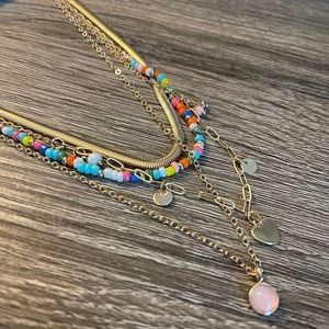 American eagle layered necklaces set of 4